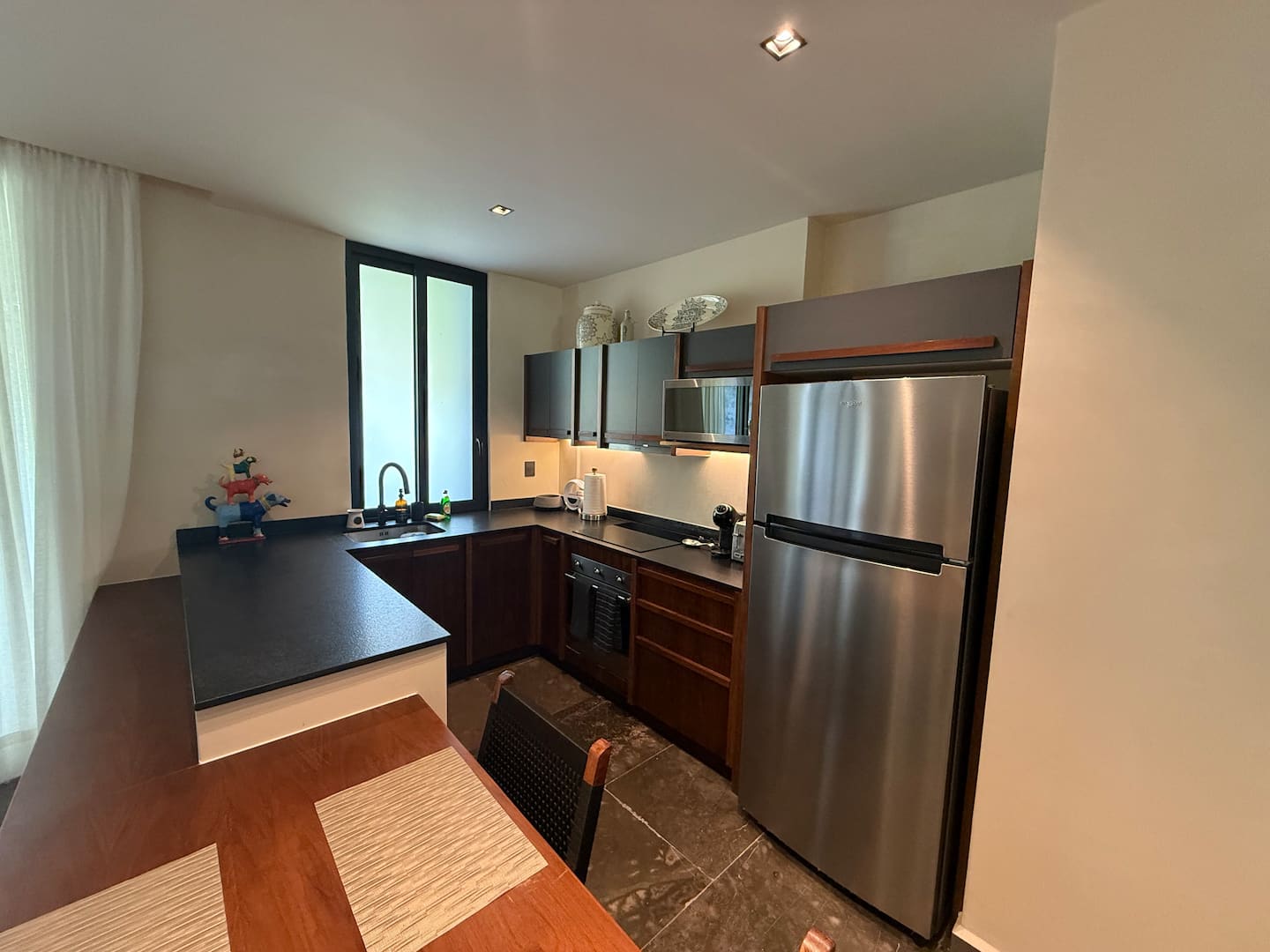 Fully equipped kitchen at Veranda Tulum